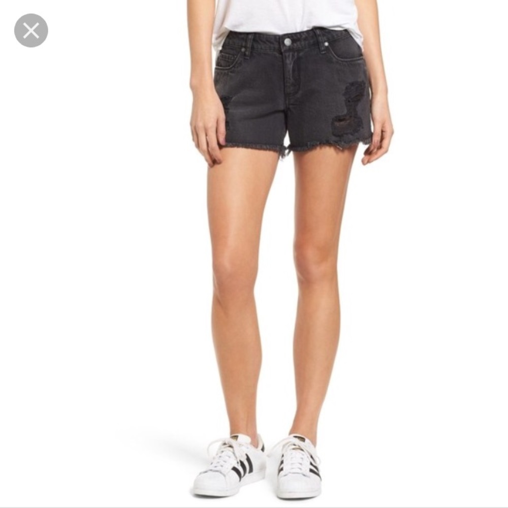 NWT- sun & shadow black ripped shorts